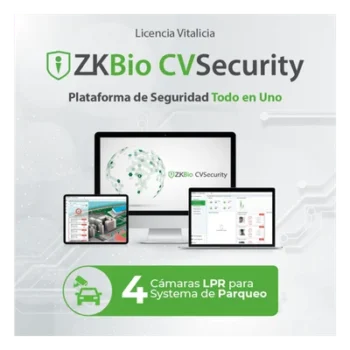 Licencia de Software / 4 Carriles de Estacionamiento / Reconocimiento de Placas LPR / Control de Acceso Vehicular