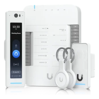 Kit de Control de Acceso / 1 Puerta / 6,000 Usuarios / IP55 / PoE++ / 5 Puertos Gigabit