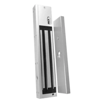 Chapa Magnética Electromagnética / 600 lbs / Antisabotaje / Sensor de Estado / LED Indicador / Aluminio Anodizado / 12/24 VCC