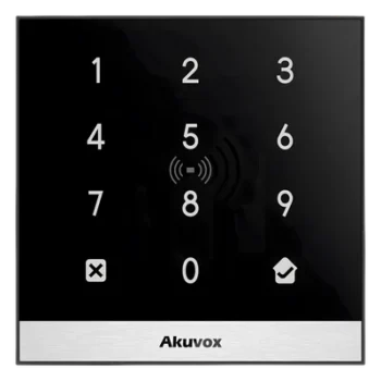 Teclado de Control de Acceso / Gestión en la Nube / PoE / Lector NFC y Tarjetas 125 kHz / MIFARE 13.56 MHz / IP65 / 1 Puerta / PIN Temporal