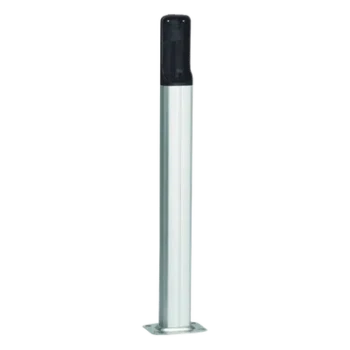 Base de PVC para Fotoceldas / Altura Ajustable 500 mm (1.64 ft) / Color Plata / Resistente a la Intemperie