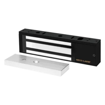 Chapa Magnética / 1200 lbs (545 kg) / Sensor de Adherencia y Posición / LED de Estado / 12/24 VDC Seleccionable / Aluminio Anodizado