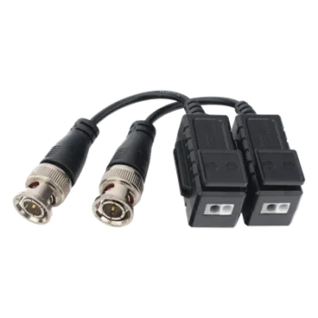 Kit de Transceptores Pasivos (Baluns) / Transmisión 4K / Distancia 250 m (820.2 ft) / Protección TVS / Inmunidad 60 dB / Conectores Cobre / HD-TVI CVI AHD CVBS