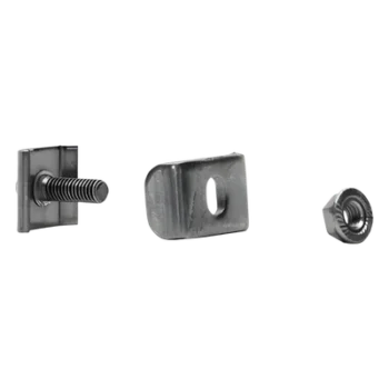 Kit de unión para charola / Clema mediana / Tornillo encastrado / Acabado electro zinc / Ancho hasta 300 mm (11.8 in)