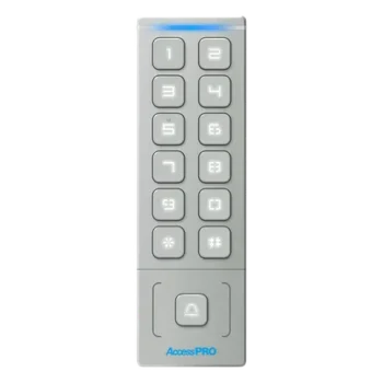 Teclado Autónomo de Acceso / 1000 Tarjetas y PIN / IP65 / Lector EM 3 cm (1.18 in) / Salida Wiegand 26/34 / -40°C a 65°C