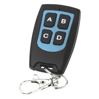 Control Remoto / 4 Canales / 433.92 MHz RFID / 57x32x11 mm / 0.22 oz