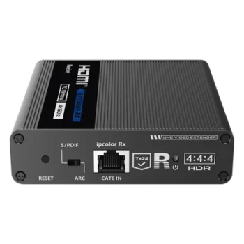Receptor HDMI IPColor / 4K@60Hz / Sin Compresión / IR / 70 m (229.7 ft) / Cascada hasta 700 m (2296.6 ft) / 24/7