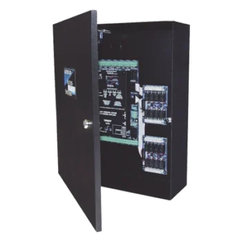 Controlador de Acceso / 4 Lectoras Wiegand / Doble Procesador / 45,000 Tarjetas / 16 Entradas Auxiliares / Gabinete con LED