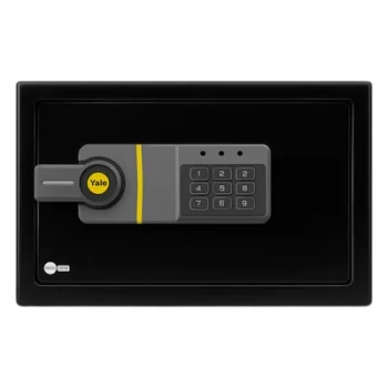 Caja Fuerte Electrónica / Código Programable 3-8 Dígitos / Bloqueo Automático 5 Min / Acero Reforzado 2 Bulones / Alimentación 4 Pilas AA / Indicadores LED