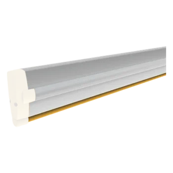 Mástil de Aluminio para Barrera / 4 m (13.1 ft) / 90 x 35 mm / Blanco / LED Rojo/Verde