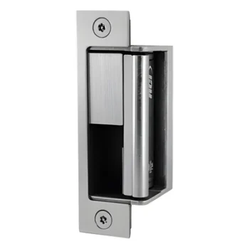 Contrachapa Eléctrica Universal / Acero Inoxidable 32D Cepillado / 1,500 lb (680 kg) Fuerza de Sujeción / 12-24 VCC-VCA Seleccionable / Fail Secure / Ajuste Horizontal 3 mm (1/8 in) / 0.19 A a 24 VCC
