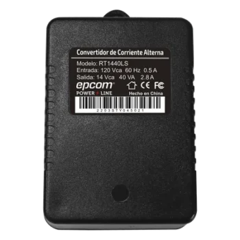 Transformador de alimentación / 14 VAC / 40 VA / 120 VCA entrada / 102.5 x 68 x 58 mm / -10°C a 45°C