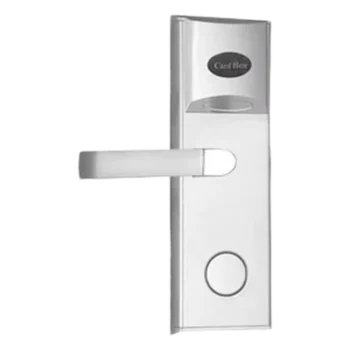 Cerradura Electrónica para Hotel / MIFARE 13.56 MHz / Acero Inoxidable / 224 Eventos / 4 Baterías AA / 90 Tarjetas / 0.78 x 0.26 x 0.09 ft