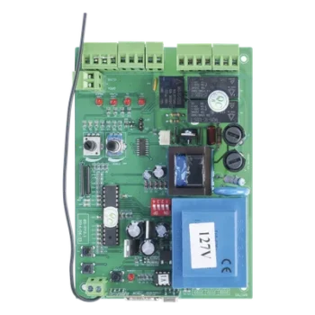 Tarjeta de Control Electrónico / Motor Corredizo 1200 RPM / Pantalla LCD / Conectividad Inalámbrica / IP44 / 110-120 VCA