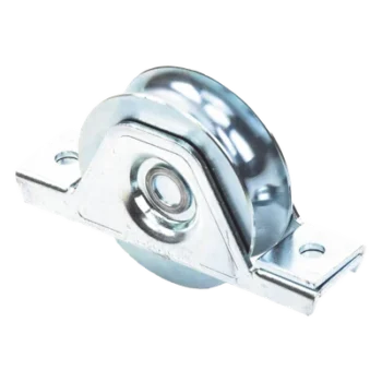 Rueda para Puerta Corrediza / 8 cm / Acero Galvanizado / Carga 180 kg / Fijación Inferior