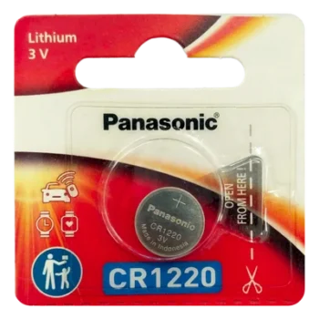 Batería de Litio tipo Moneda / 3V / 35mAh / CR1220 / No Recargable / -30°C a +60°C