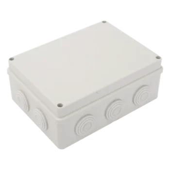 Caja de Derivación de Plástico / 10 Glándulas de Goma / IP55 / 140 x 190 x 76 mm / -40 a 120°C