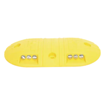 Boya Vial / Plástico Duradero / 20 Toneladas / LED Reflejantes / 4 Orificios / 8.7 x 4.7 x 1 pulgadas