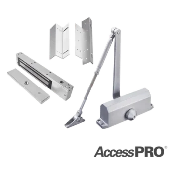 Kit de chapa magnética / 600 lbs / Montaje Z y L / Cierre automático de puertas