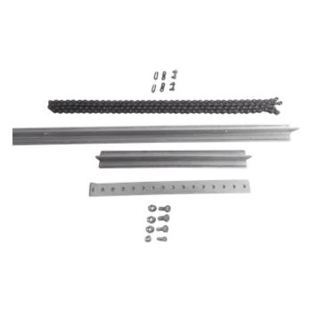 Extensión de Riel Tipo T / 1 m (3.3 ft) / Cadena de Alta Resistencia 2 m (6.6 ft) / Conector Modular / Bracket y Tornillería Incluidos