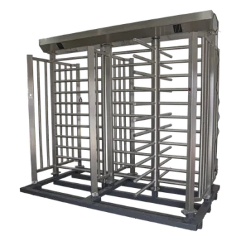 Torniquete de Cuerpo Completo Doble / Acero Inoxidable 304 / 4 Ejes / 90° Rotación / 2.31 x 1.46 x 2.2 m / 7.6 x 4.8 x 7.2 ft