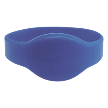 Brazalete de Proximidad / 125 kHz EM / 74 mm Diámetro / 2.43 pies / Wiegand 26 bits / Silicona Resistente al Agua / Azul