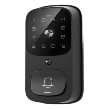 Cerradura Inteligente con Videoportero / Wi-Fi 2.4 GHz / Huella Digital / Teclado Táctil / IP65 / 8 Baterías AA