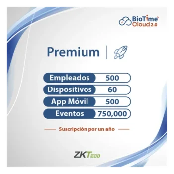 Licencia de Software / Plataforma en la Nube / 500 Usuarios / 60 Dispositivos / Cifrado AES-256 / Licencia Anual