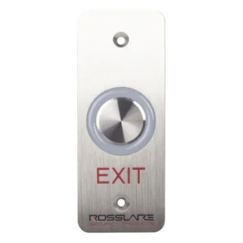 Botón de salida táctil / Temporizador 1-60 s / LED RGB configurable / IP65 / 24 VCC / Acero inoxidable