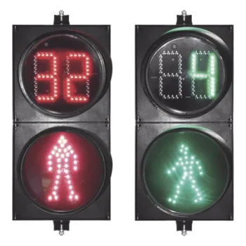 Semáforo Peatonal / Cuenta Regresiva / Diámetro 20 cm / LED Alta Potencia / 110V CA / IP Exterior / -40 °C a +80 °C