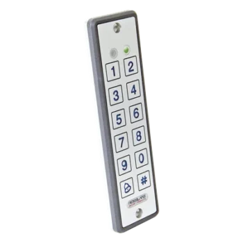 Lector de proximidad con teclado / IP65 / 125 kHz EM-HID / Wiegand 26 / 9 mm grosor / -30°C a 65°C / 5-16 VDC
