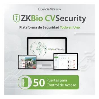 Licencia de Software / Administración de 50 Puertas / Control de Acceso / Biométricos Green Label / Licencia Vitalicia