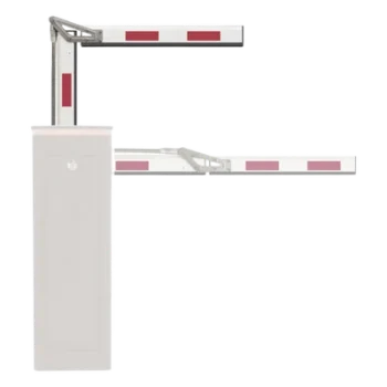 Brazo Articulado para Barrera / 3 m (9.8 ft) / Aluminio Blanco / Reflectivo / Articulación 90° / Control de Acceso Vehicular