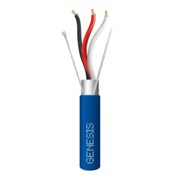Cable de Control Plenum / 3x18 AWG / Blindado con Dren / 305 m (1000 ft) / Clasificación CMP-CL3P-FPLP-FT6 / Azul