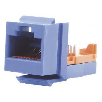 Jack Keystone / Cat 5e / RJ45 / 8P8C / Leadframe / T568A-B / Azul / 1 Puerto