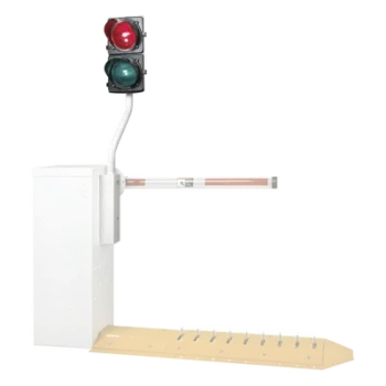 Semáforo LED para Barrera / Rojo/Verde / 12 VDC / Poste 35' (114.8 ft) / Cable 6 ft (19.7 ft) / Sincronización con Ciclo de Barrera