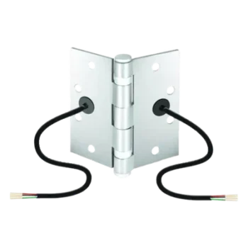 Bisagra de Transferencia Eléctrica / 12-24 VAC/VDC / 4 Hilos 28AWG / 5 Nudillos / Acero Anti-Vandalismo / Energía y Datos