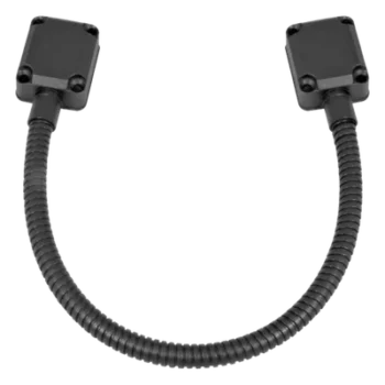Loop Pasacable / Acero Inoxidable / 40 cm (1.3 ft) / Tapas de Aluminio / Control de Acceso / Negro