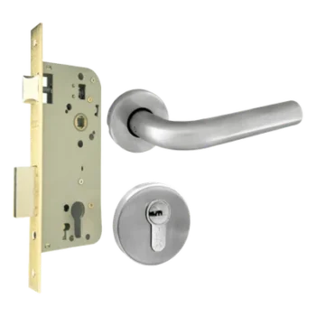 Kit de Manija y Mecanismo para Puerta / Acero Inoxidable / Puertas 35-45 mm / ANSI Grado 2 / 600,000 Ciclos / Cilindro 35 x 35 mm