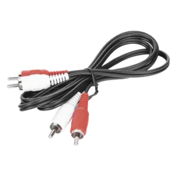 Cable RCA Macho a Macho / 1 m (3.28 ft) / Audio y Video HD / Conectores Codificados por Color / Baja Pérdida de Señal