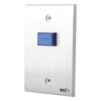 Botón de Salida / Aluminio Reforzado 1/4' / Iluminación LED 12V/24V / DPDT 5A @ 250V / Anti-Vandalismo / NO/NC