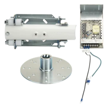 Kit de Instalación Abatible / Brazos Octagonales y Redondos / Soporte Sensores de Borde / Aluminio Resistente / Compatibilidad Múltiples Barreras