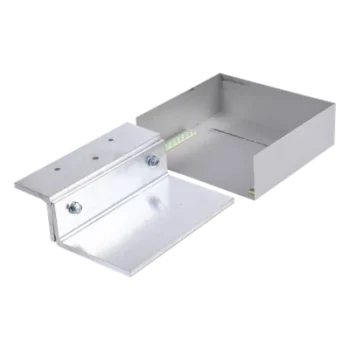 Kit de soporte ajustable / Movimiento lateral 1-1¼" (25-32 mm) / Aberturas 2¼"-3½" (57-89 mm) / Aluminio anodizado / 8½" (216 mm) de longitud / Puertas batientes