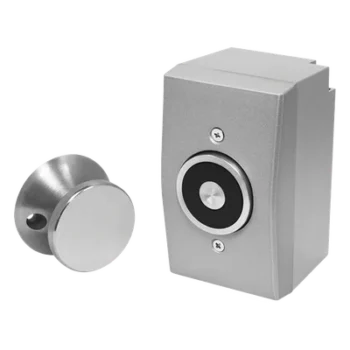 Retenedor de Puerta Electromagnético / Montaje Superficial / 33 lbs / 3 Voltajes / Sin Magnetismo Residual / Interior