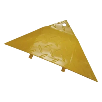 Bisel Final para Picos Ponchallantas / Acero Amarillo / 225 x 480 x 45 mm / 0.74 x 1.57 x 0.15 ft