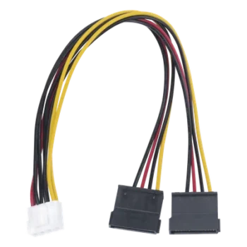 Cable de Alimentación SATA / 25 cm / 0.82 pies / Compatible con DVR Hikvision y EPCOM