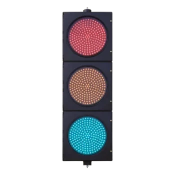 Semáforo de Señalización LED / 3 Colores Rojo-Amarillo-Verde / 204 LEDs por Color / 400-600 cd / 110 VCA / 13 W / IP Hermético
