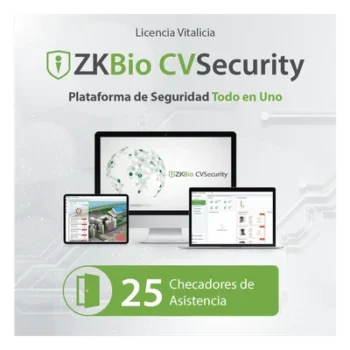 Licencia de software / Gestión 25 dispositivos / Tiempo y asistencia / Paneles InbioPro-Inbio-APX / Biométricos Green Label