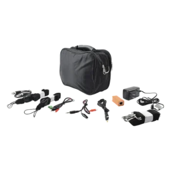 Kit de Accesorios para Probador de Video / Maleta y Cinturón / Cable BNC 30 cm / Fuente 12VDC 2A / Soporte RS485 / Puntas Multímetro / Audio 3.5mm