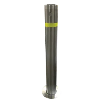 Bolardo retráctil / Acero inoxidable SS304 / Ø114 mm / 900 mm (2.95 ft) / Espesor 3 mm / Cerradura con llave